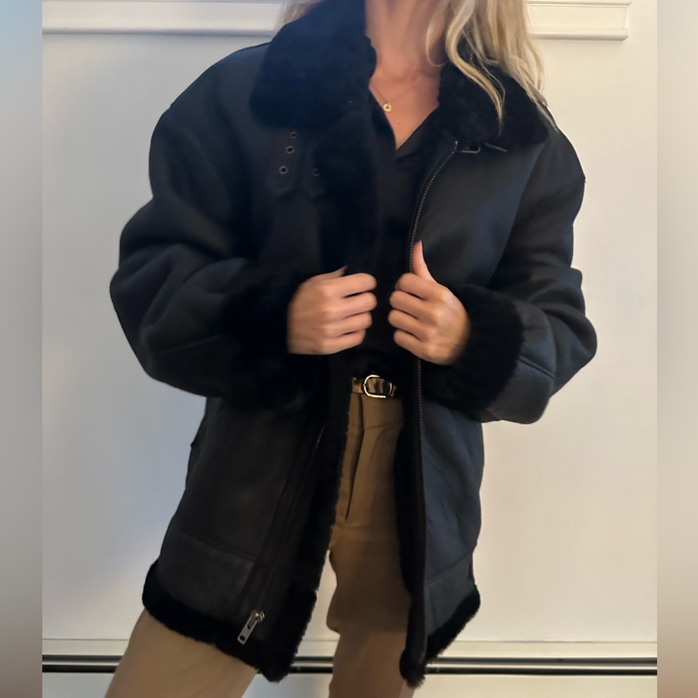 Genuine Shearling/Leather Jacket - image 1
